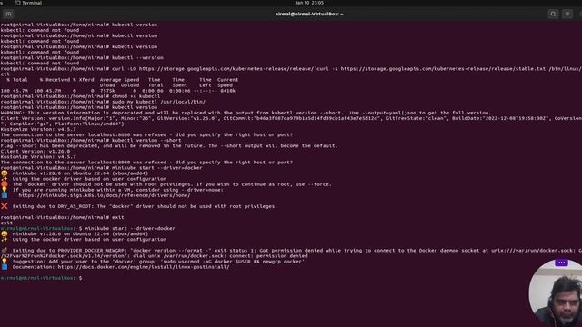 minikube installation on Ubuntu