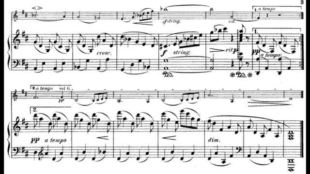 Elfrida Andrée - 2 Romances for Violin and Piano (Score Video)