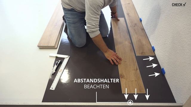 Check Vinylboden mit "Loc-Click" Klicksystem // Verlegevideo