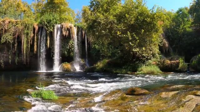 5 часов звуков большого водопада - звуки воды для глубокого сна, снятия стресса, концентрации