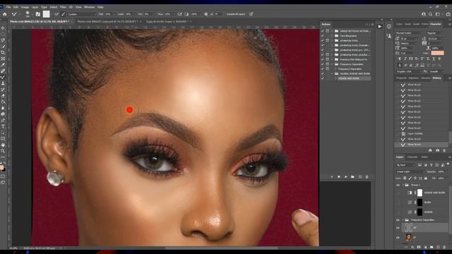 Photoshop Action free  download - Frequency Separation