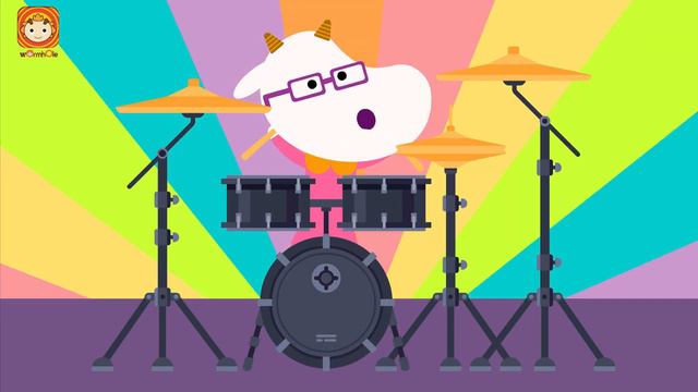 Drum Boogie♫ _ Musical Instruments Song _ Wormhole Learning