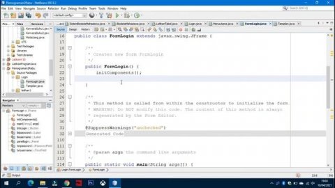CARA MEMBUAT FORM LOGIN JAVA TANPA DATABASES
