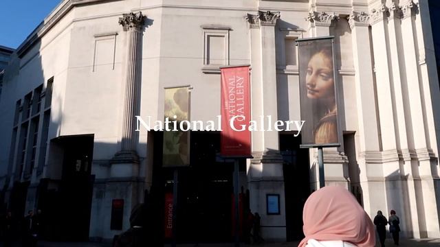TRAFALGAR SQUARE  NATIONAL GALLERY travel vlog