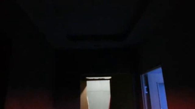 Работа LED подсветки двухуровневого полотка под музыку