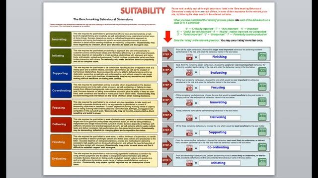 Completing a Job Benchmark Planner