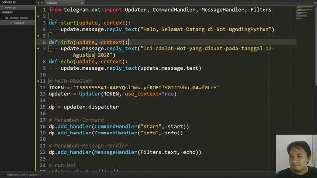 [LIVE] Membuat Bot Telegram