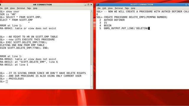 Understanding Authid Current_user Authid Define with example