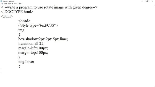 learn html programs(139 program)how to rotate image with given degree