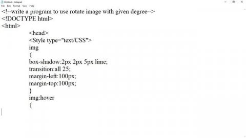 learn html programs(139 program)how to rotate image with given degree