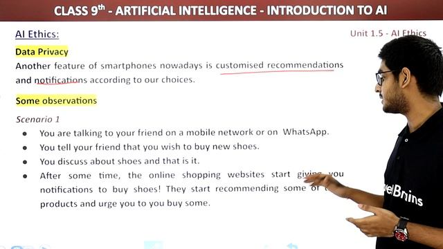 Artificial Intelligence Class 9 Chapter 1 | Ethics of Artificial Intelligence - Introduction to AI