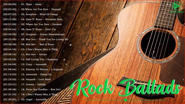 Best Slow Rock Love Song Nonstop  Rock Ballad Of The 70s 80s 90s   Best Rock Ballads Collection