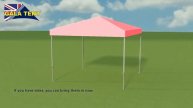 4m x 4m How To Erect A Pink Gala Tent Pro-50 Gala Shade Gazebo Assembly Instructions