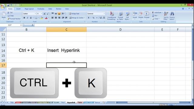 Excel Tutorial II Best way to Learn Excel II Ctrl Key A to Z Shortcut II Gujarati