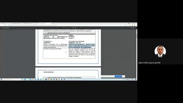 Sesión Sincrónica 1 - Manejo de herramientas Microsoft Office: Excel 2016