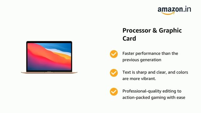 Apple MacBook Air Laptop M1 chip, 13.3-inch/33.74 cm Retina Display, 8GB RAM, 256GB SSD Storage,