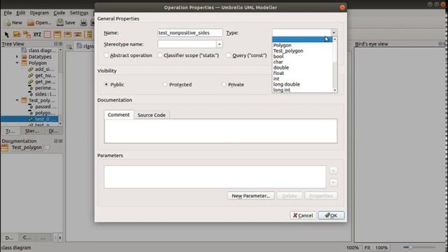 Working with UML class diagrams in Umbrello