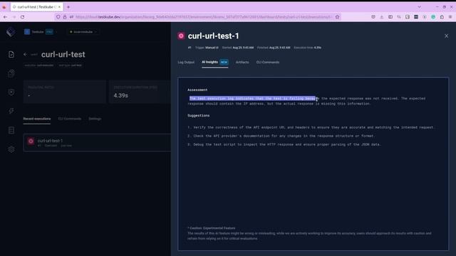 Leveraging AI to Analyze your Test Results in Kubernetes