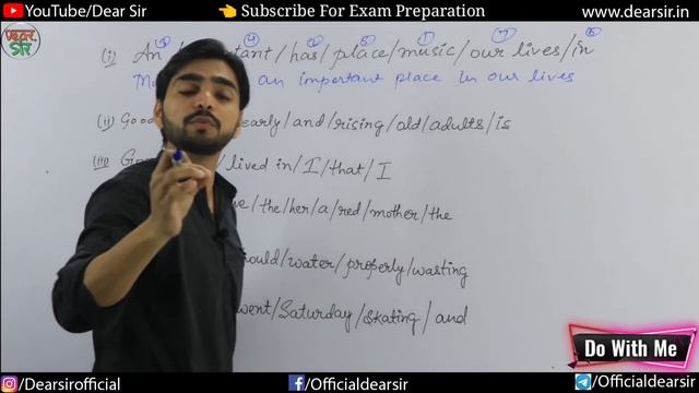 Jumble Words Tricks | Rearrangement of Sentence English/Grammar/Question/Answer/Concept | Class 9/1