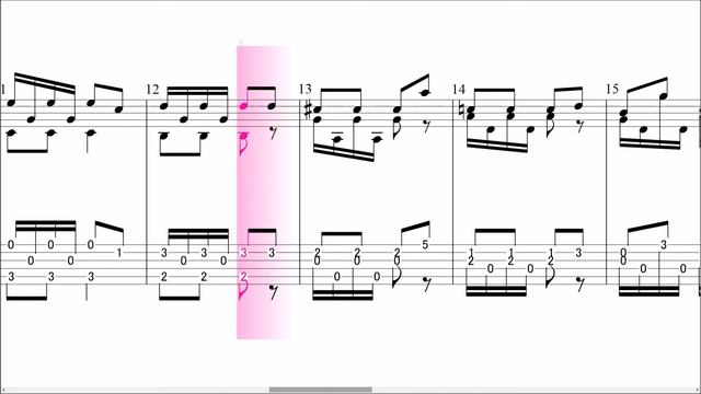 初級07 ト長調の練習曲3 Matteo Carcassi (Musical score & Tablature)