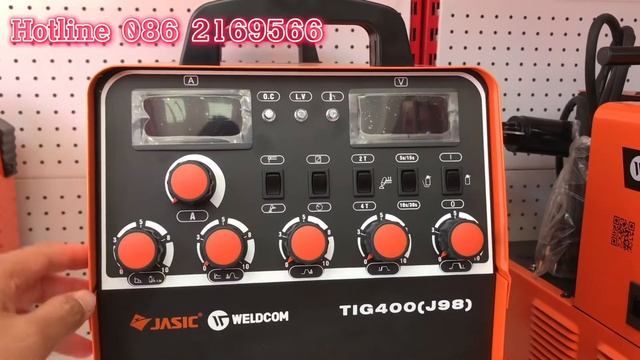 Trên tay Máy hàn 380V Jasic TIG-400 (J98)