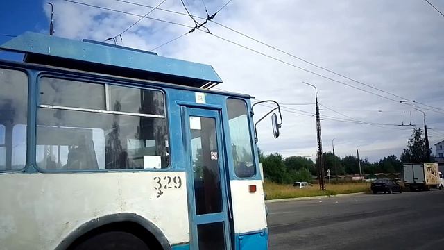 ВЗТМ-5294. (329). Вид троллейбуса на отдыхе. Петрозаводск.