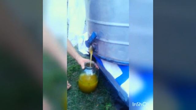 Откачка меда.