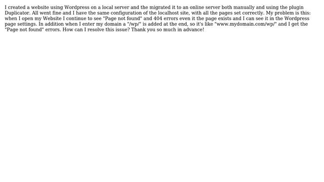 Wordpress: Wordpress Site Page Exists but Error 404 (2 Solutions!!)