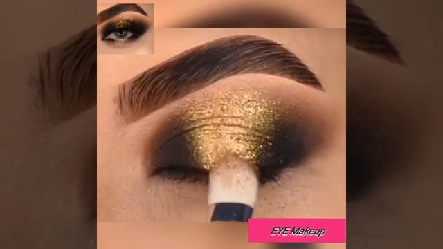 Black & Gold Smokey Eye