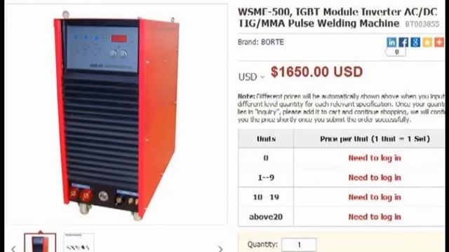 AC DC pulso TIG máquinas de solda na China fábrica