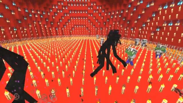 Mutant Enderman VS. Necromancer In Minecraft. Dungeons Mobs Mod