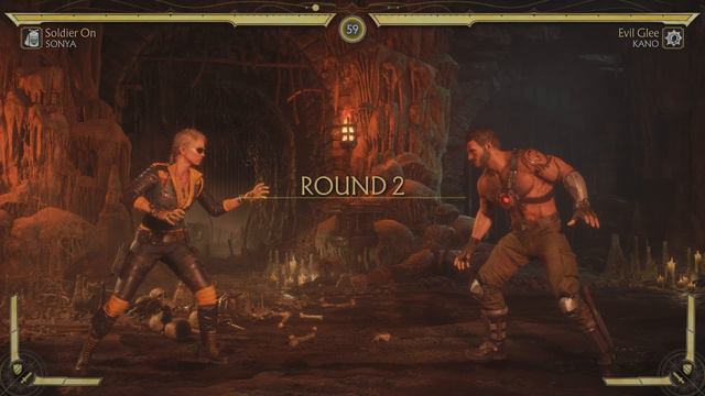 Sonya vs Kano-Mortal Kombat 11 [Very Hard Brutality]