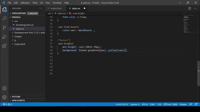 How to create responsive Portfolio/Personal Profile website (HTML5,CSS3,Bootstrap4 tutorial)-part 3