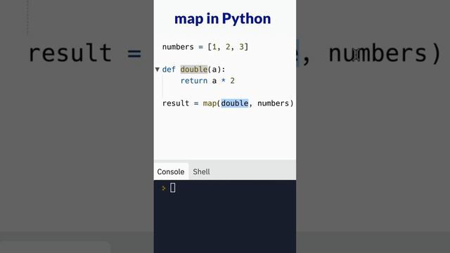 Using map() in Python #shorts