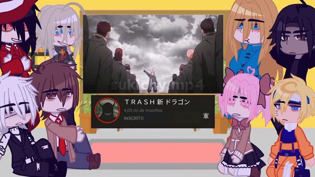[REPOST] Anime characters react to each other || 5/7 || Tanya || Credits in description!