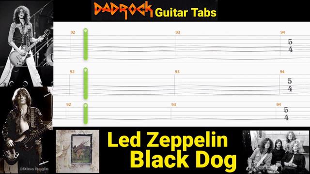 Black Dog - Led Zeppelin - Guitar + Bass TABS Lesson