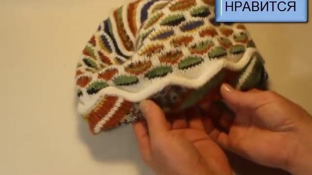 Презентация  МК вязания на машинке шапочки "ПЕРВЫЙ СНЕГ"