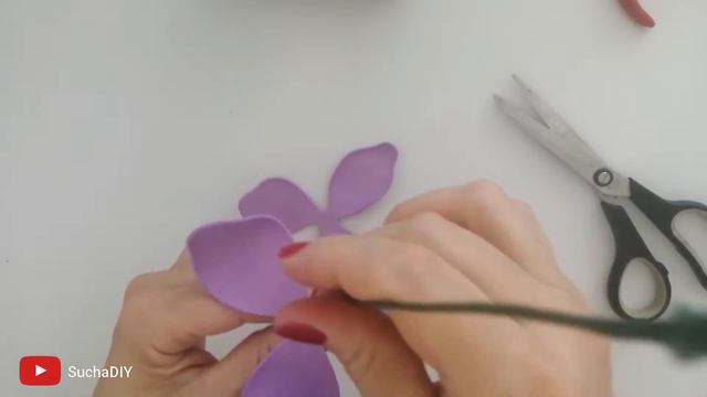 🌹🌹 FLORES en Foami (SIN MOLDES) ✂ TULIPANES fáciles de hacer / DIY