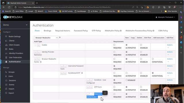 Use WebAuthn with your KeyCloak instance