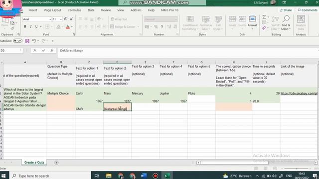 Tutorial Cara Membuat Kuis di Quizizz dengan Import Format Spreadsheet (Excel)
