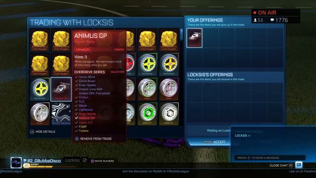 Rocket League / Trading / Sub Games / Ps4