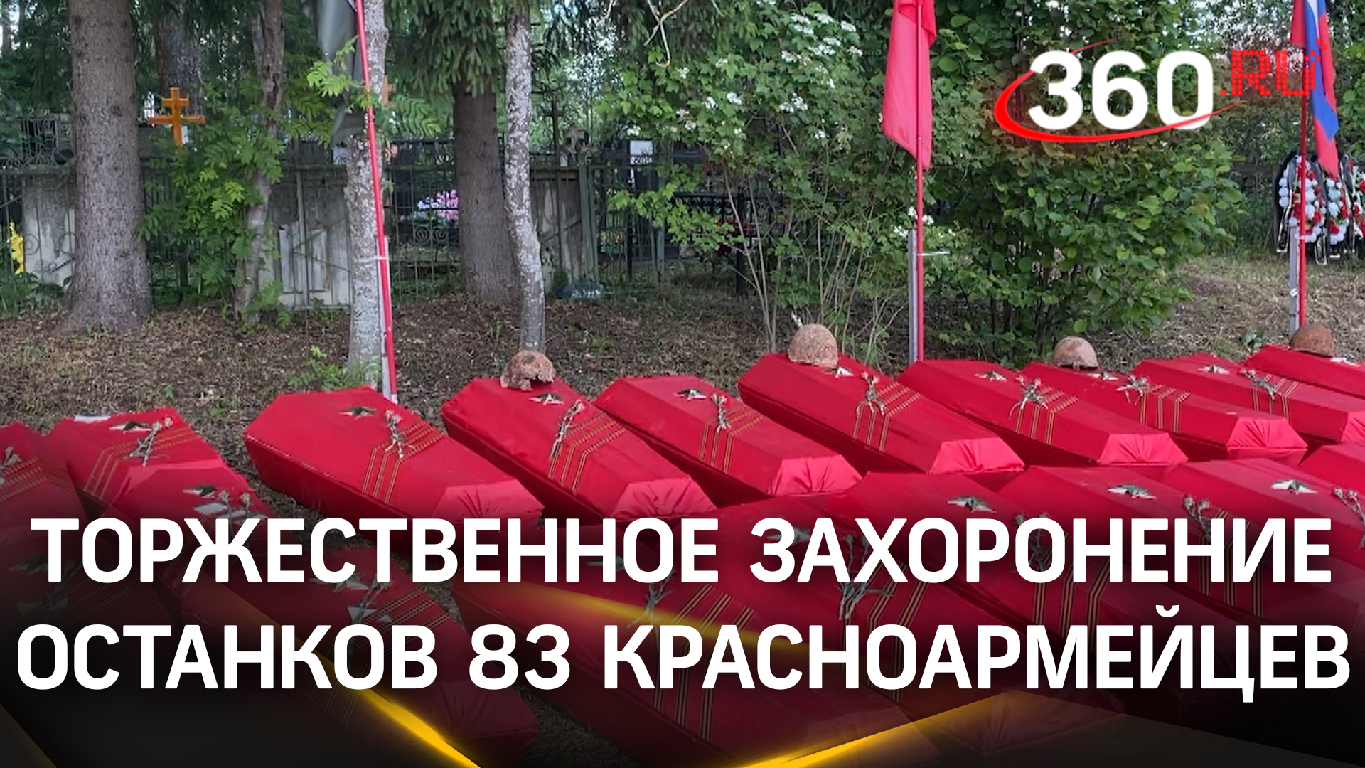 «День памяти и скорби»: 83 советских воина перезахоронили в Подмосковье