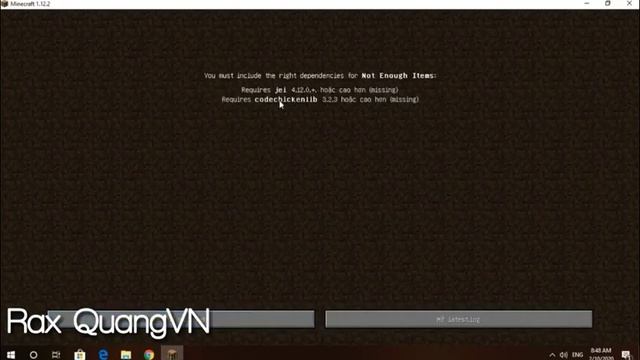 Hướng dẫn cài bản mods "Not Enough Items" ( 1.12.2 ) cho Minecraft - Rax QuangVN
