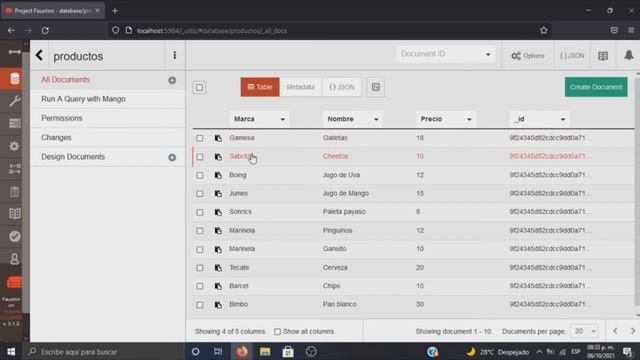 | Descarga, Instalación y Uso | CouchDB | Gestor de Base de Datos | HD |