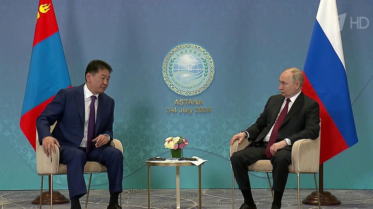 Владимир Путин в Астане встретился с лидерами Монголии, Азербайджана и премьером Пакистана