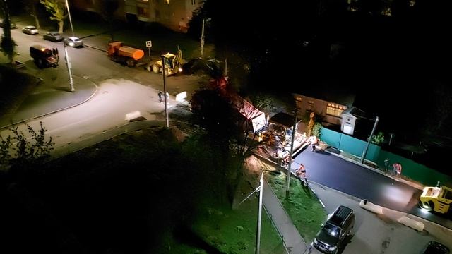 Дорожные работы на улице Чаплина в Смоленске