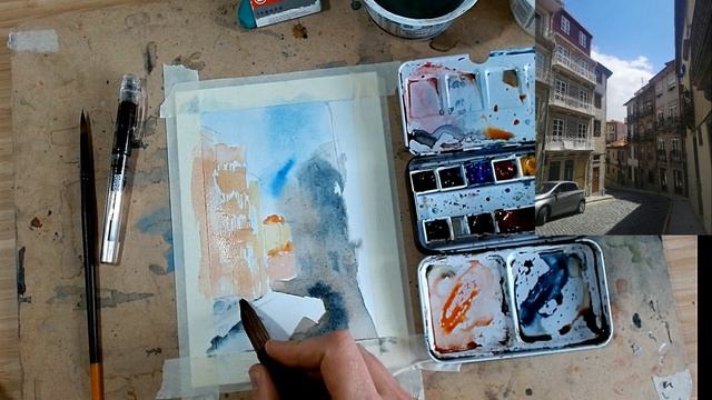 Watercolour and Ink - Simple Urban Sketching Processes - Just trust and enjoy!