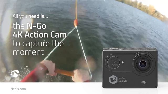 Nedis Action Cam | Real 4K Ultra HD | Wi-Fi | Waterproof Case