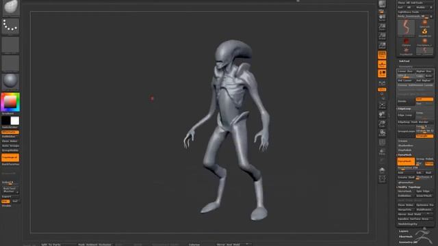 Alien Zbrush Sketch Part1