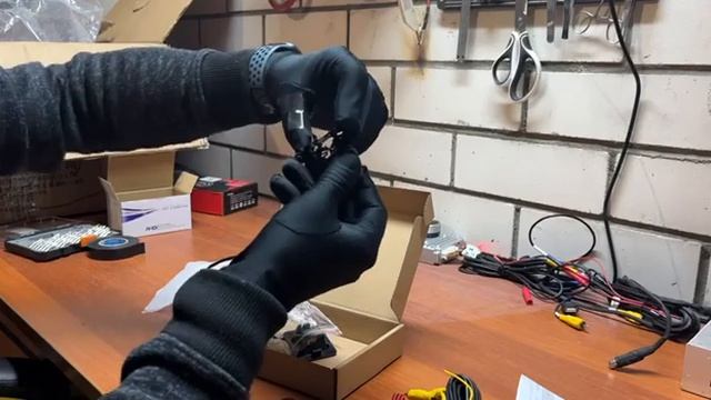 Камера заднего вида AHD 1080 с держателем